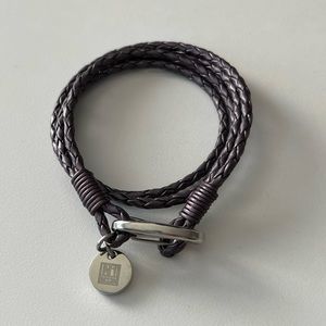 Purple leather wrap bracket
